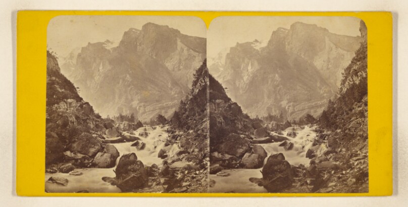 Suisse. - Canton de Berne. Gasternthal. Chute de la Kander et les Montagnes du Gasternthal.