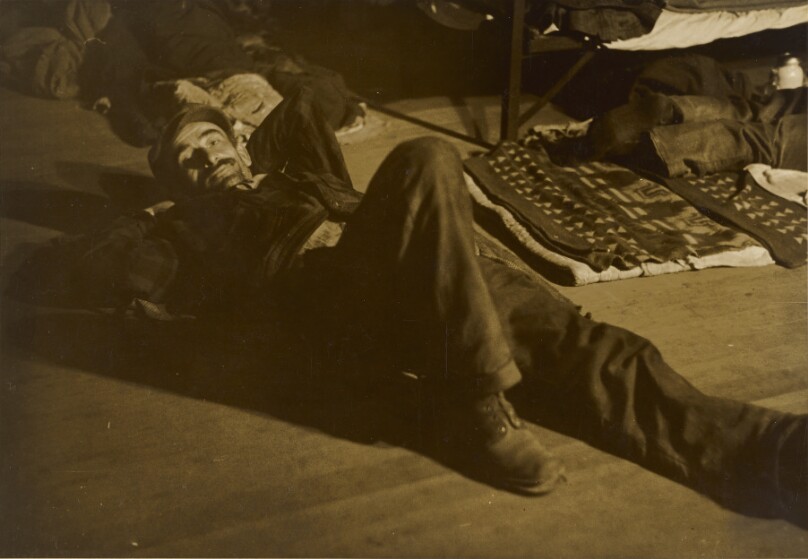 Lying on Hard Wood Floor, probably San Francisco