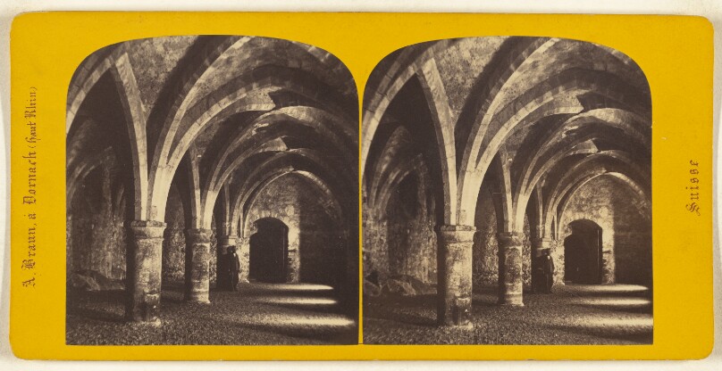 Lac de Geneve. Souterrain du chateau de Chillon.