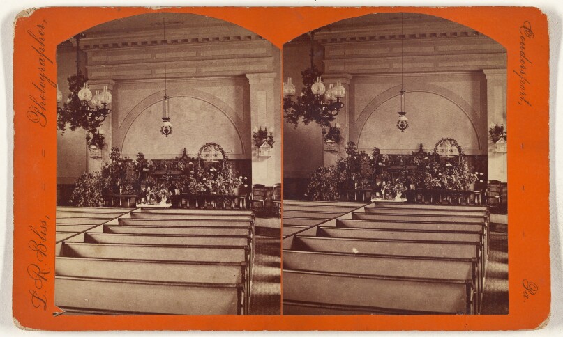 [Interior of a church at Coudersport, Pa.]