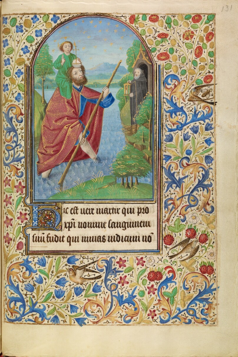 Saint Christopher Carrying the Christ Child