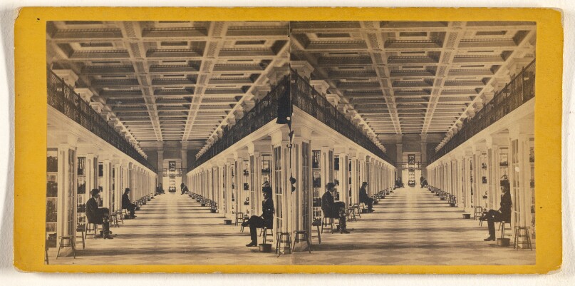 Interior of Patent Office.