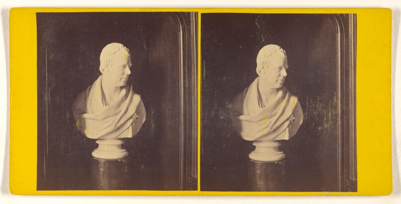 Abbotsford - Bust of Scott, by Chantrey.