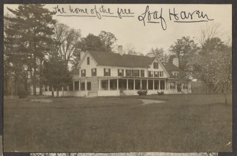 [Large white house]