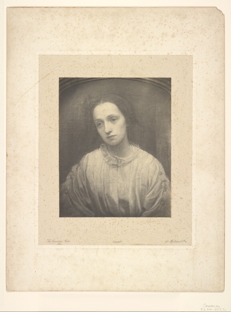 Portrait of Julia Margaret Cameron by G.F. Watts (1852)