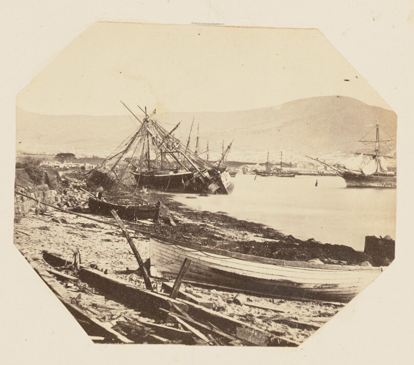 [Beach View with Boats and Ships]