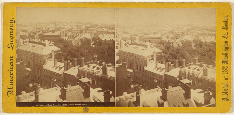 Looking East from the State House, Boston Mass.