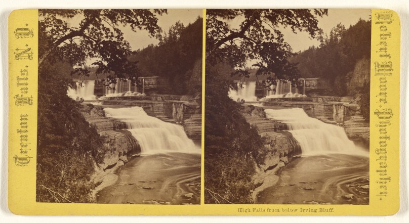 High Falls from below Irving Bluff.