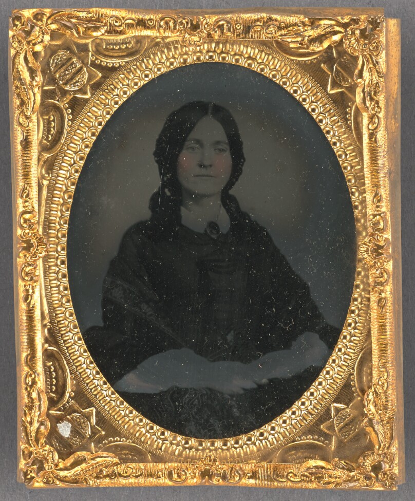 [Portrait of a Seated Young woman with Brooch]