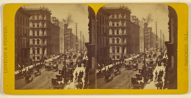 LaSalle Street, North from Madison, Chicago.