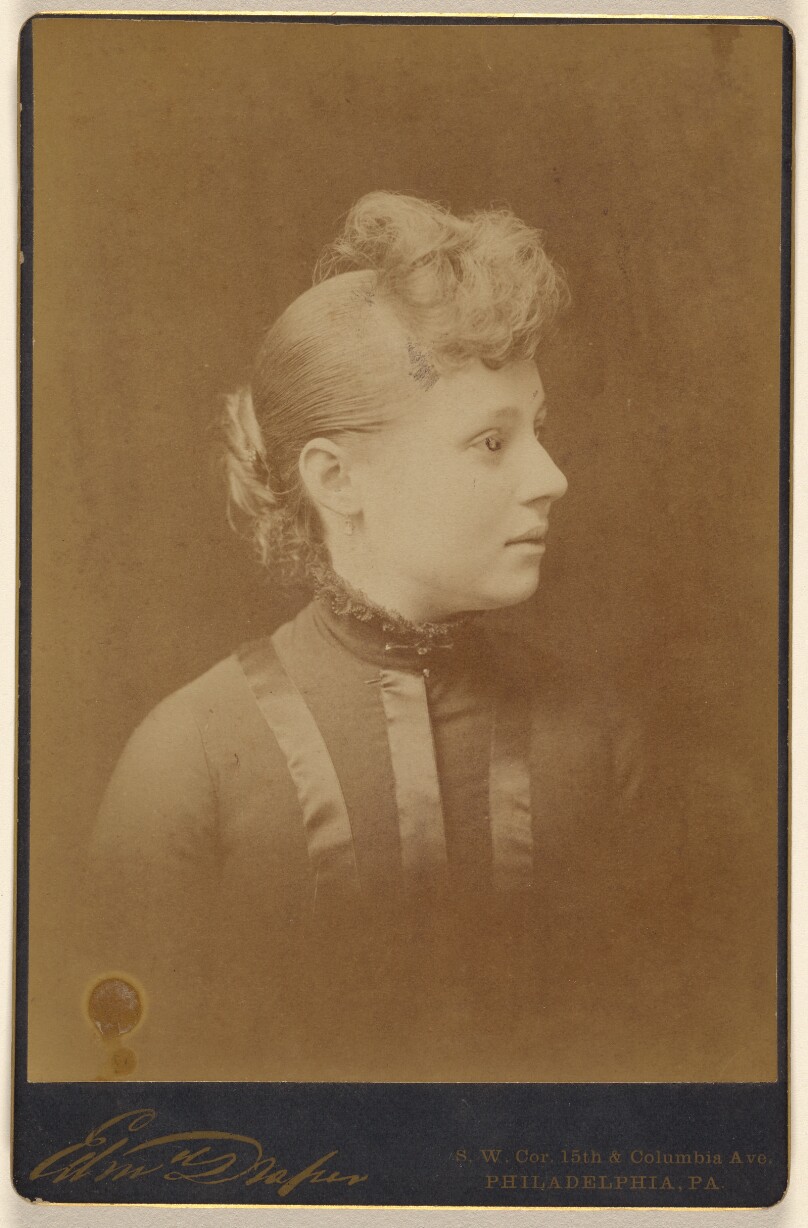 [Unidentified woman in profile]