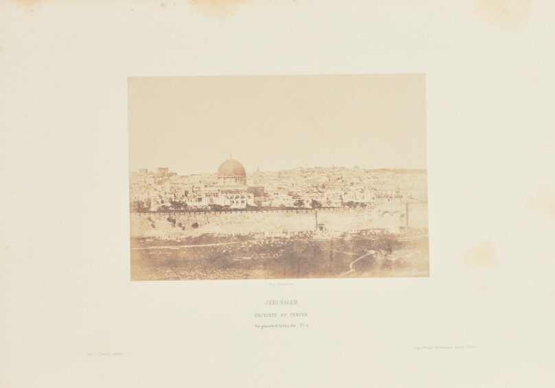 Jérusalem. Enceinte du Temple. Vue générale de la face Est - Pl. 2