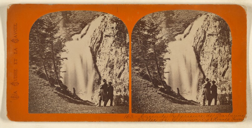 [Cascade de Superieure de Barberine. Vallee de Chamonix. (Haute Savoie)]