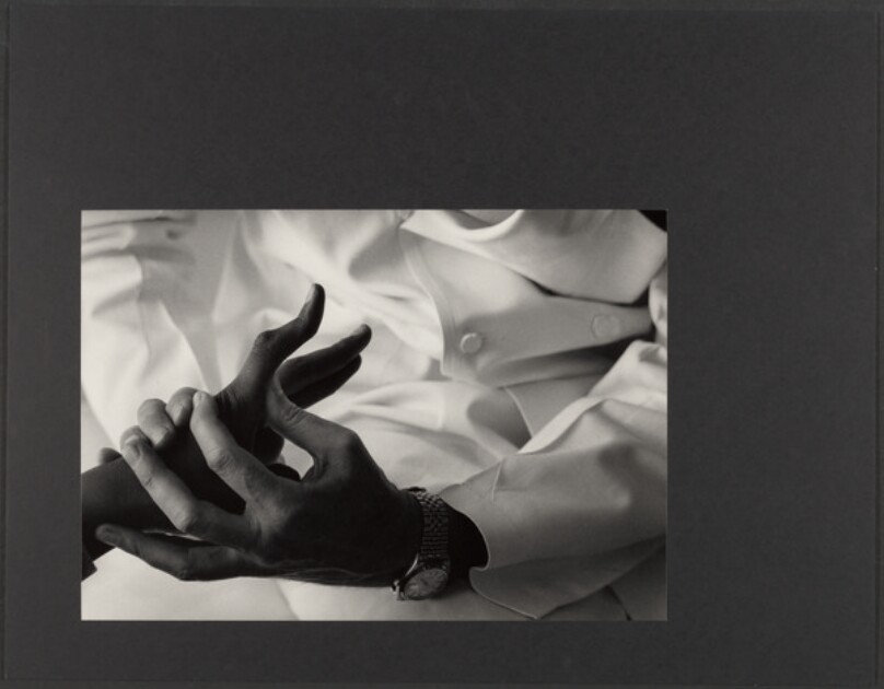 [Man and Woman Touching Hands]