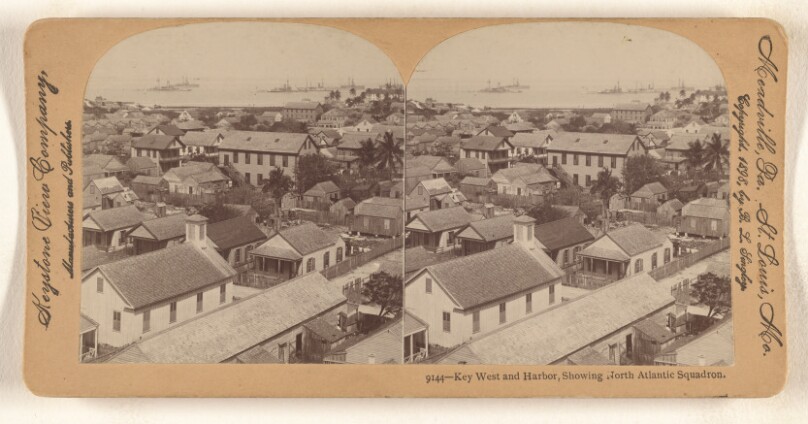 Key West and Harbor, Showing North Atlantic Squadron.