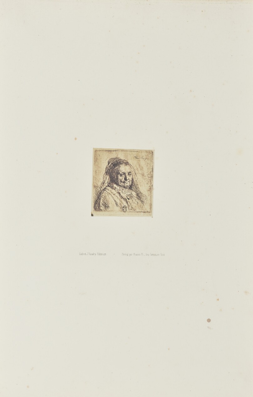 [The Artist's mother, head and bust: three quarters right]