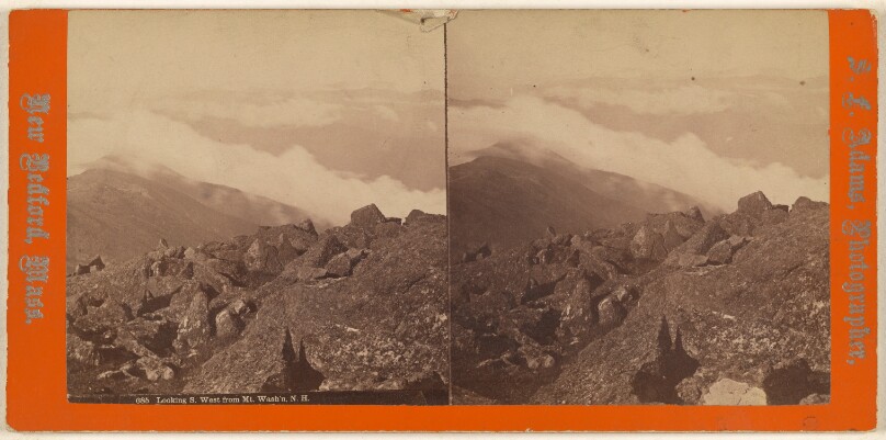 Looking S.West from Summit of Mt. Wash'n, N.H.