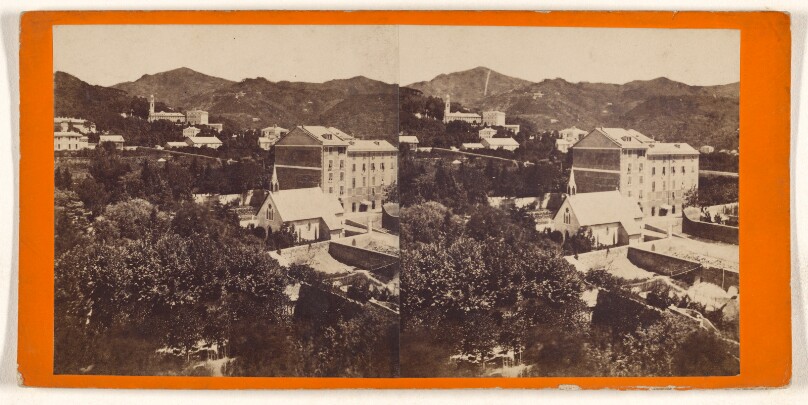 [View of Pegli, a sea watering place near Genoa, bought at the Villa Pallavicini...]/[Panorama di Pegli]