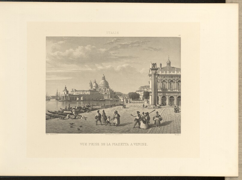 Vue prise de la Piazzetta à Venise