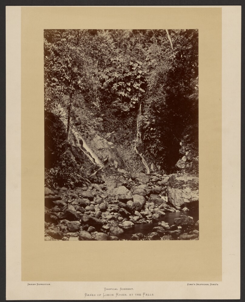 Banks of Limon River, at the Falls.