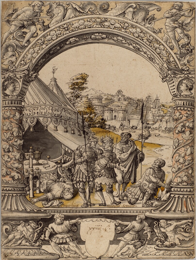 Mucius Scaevola Thrusting His Right Hand into the Flames before Lars Porsenna