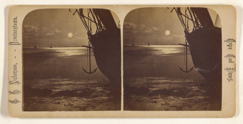 Ice Scenes, Cape Cod, Winter of 1875, Moonlight Views.