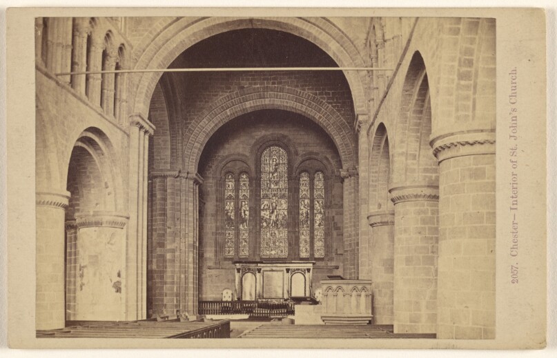 Chester - Interior of St. John's Church.