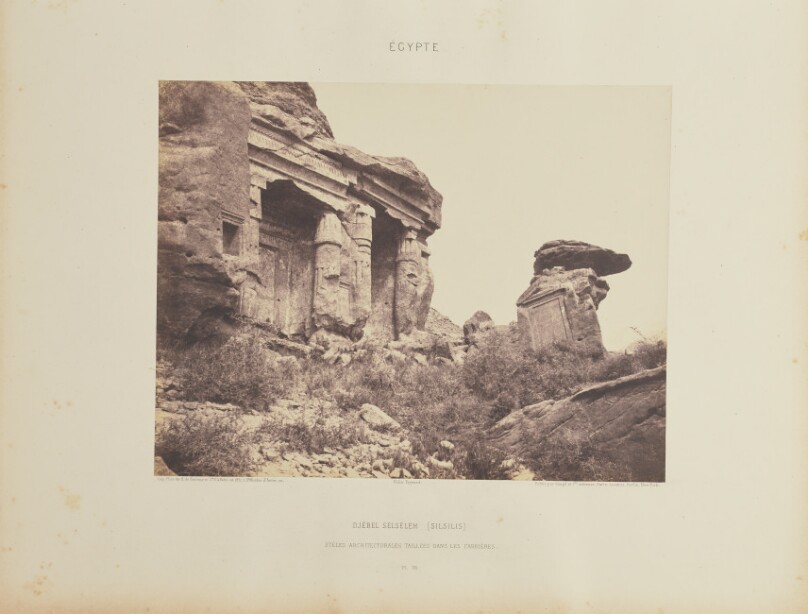 Djébel-Selséleh (Silsilis). Stèles Architecturales Taillées dans les Carrières