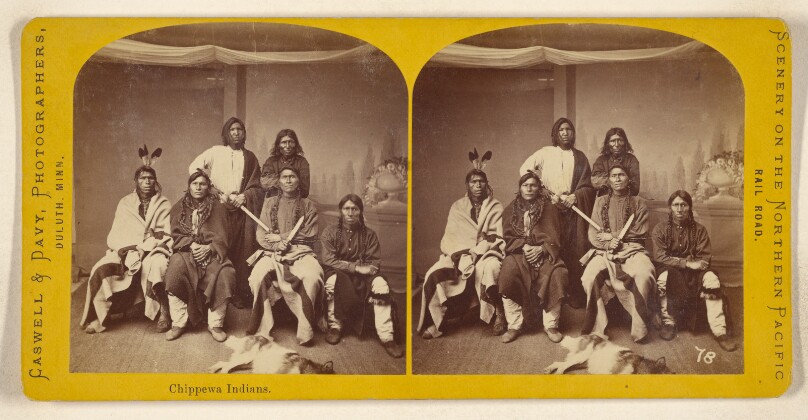 [Six Ojibwe Men]