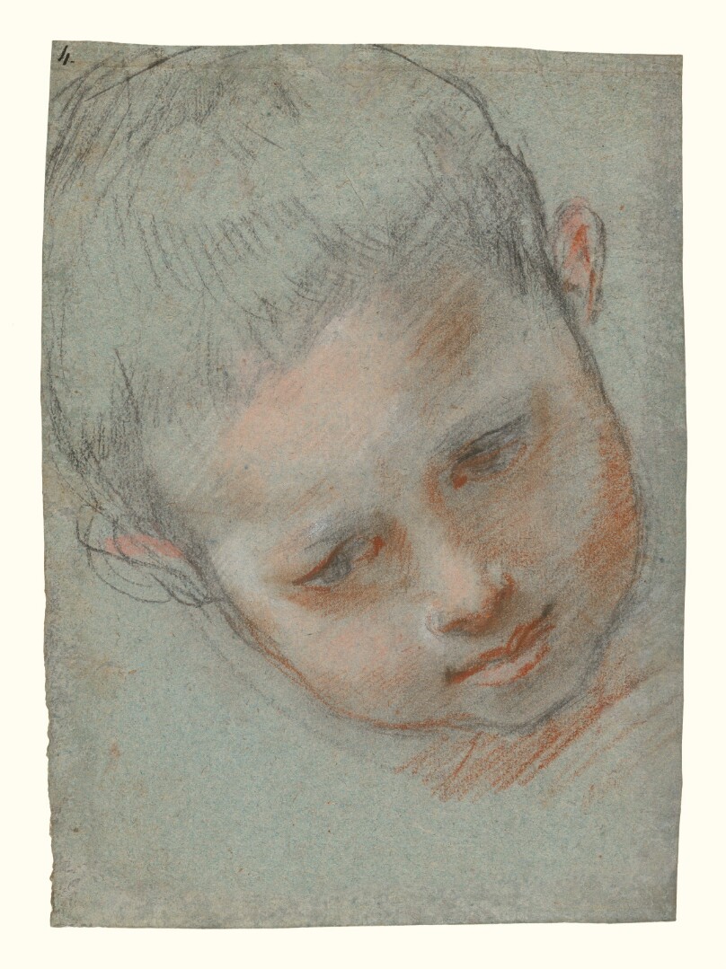 Head of a Boy (recto); Figure Studies (verso)