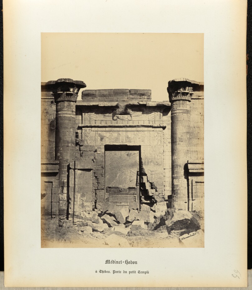 [Medinet Habu, small temple door]