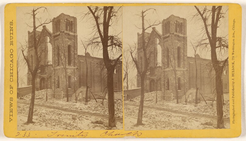[Trinity Church, Ruins of the Chicago Fire, 1871]