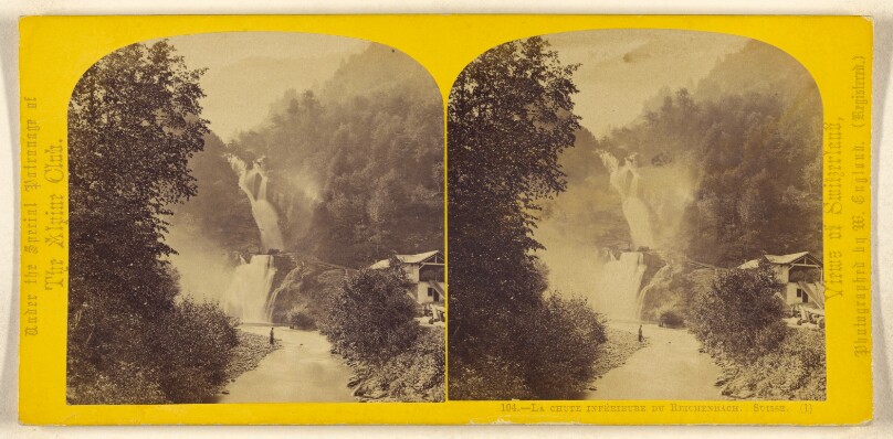 La Chute Inferieure du Reichenbach. Suisse.