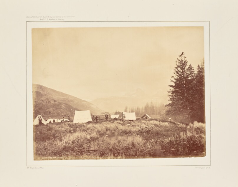 Camp at the Mouth of Téton Cañon
