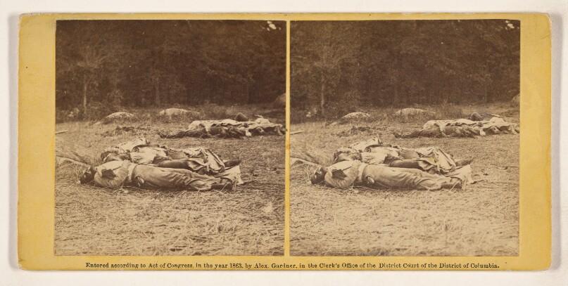 [Dead Civil War soldiers in the battlefield]
