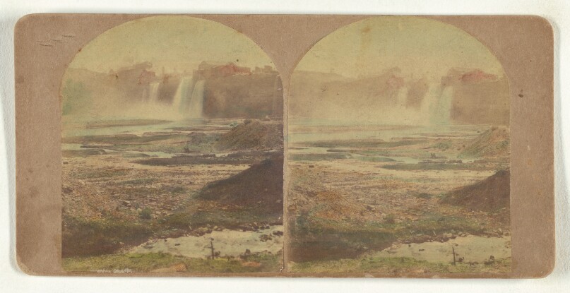 Genesee Falls, Rochester, N.Y. The Upper Fall - distant view.
