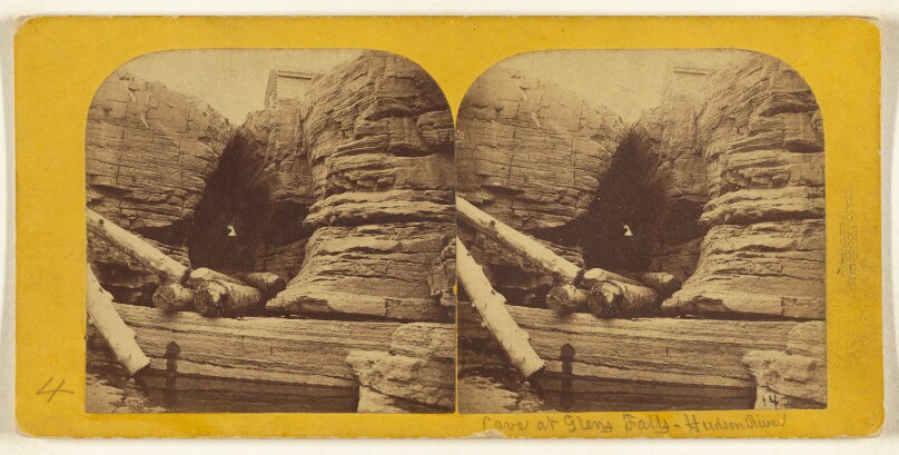[Cave at Glens Falls, Hudson River]