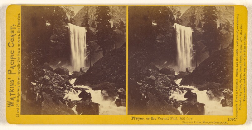 Piwyac, or the Vernal Fall, 300 feet, Yosemite Valley, Mariposa County, Cal.