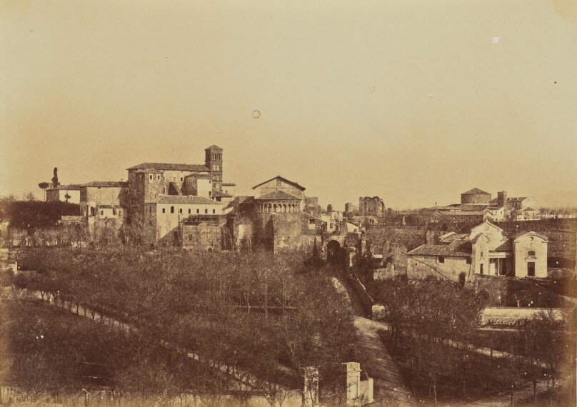 Church of St Giovanni e Paolo from the Palace of the Caesars, Rome