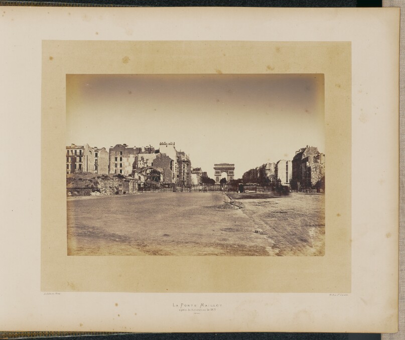 La Porte Maillot après la Révolution de 1871.