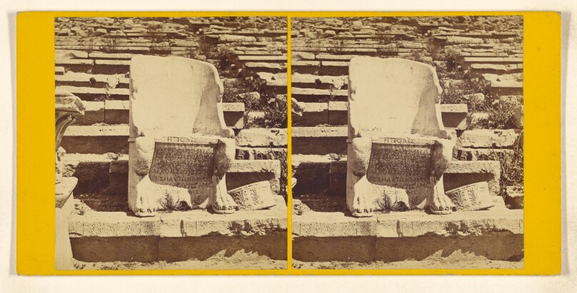 Athens. - Theatre of Bacchus. State Chair.
