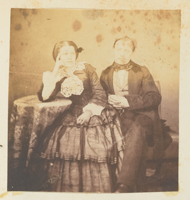 [Portrait of a man and woman]