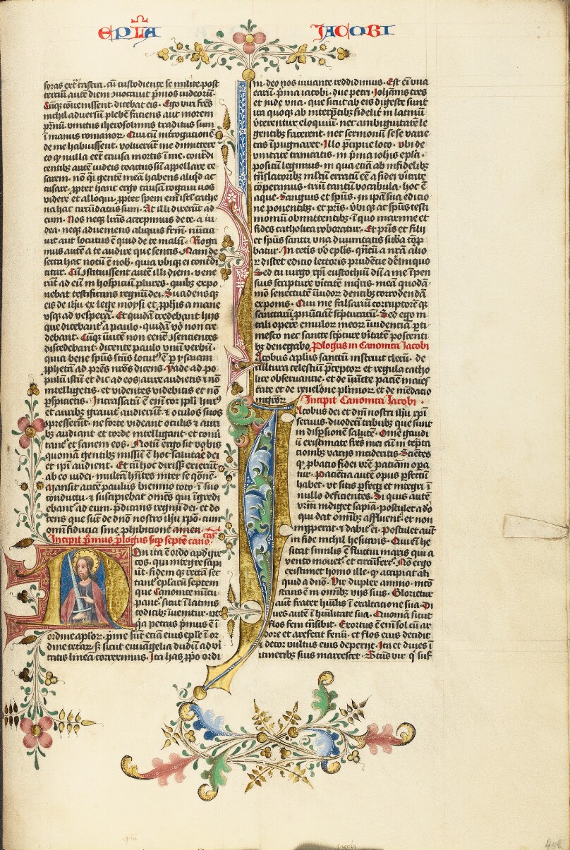 Initial N: Saint James with a Sword