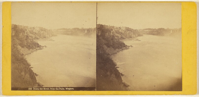 Down the River, from the Falls, Niagara.