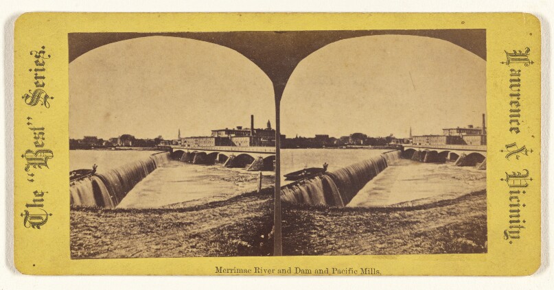 Merrimac River and Dam and Pacific Mills. [Lawrence, Mass.]