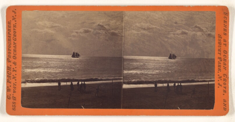 [Atlantic Ocean at Ocean Grove or Ashbury Park, New Jersey]