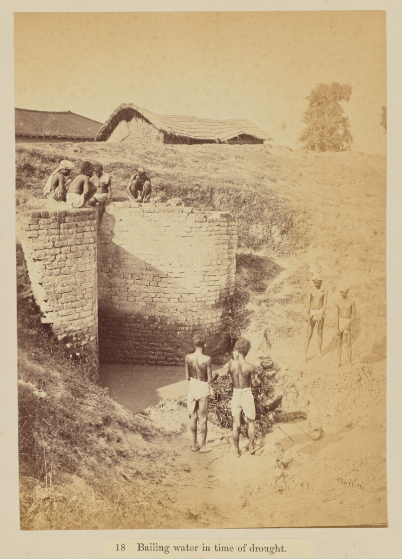Bailing water in time of drought