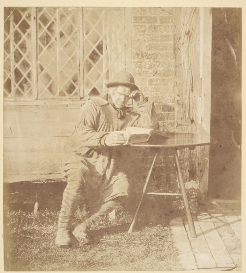 [Man reading a book]