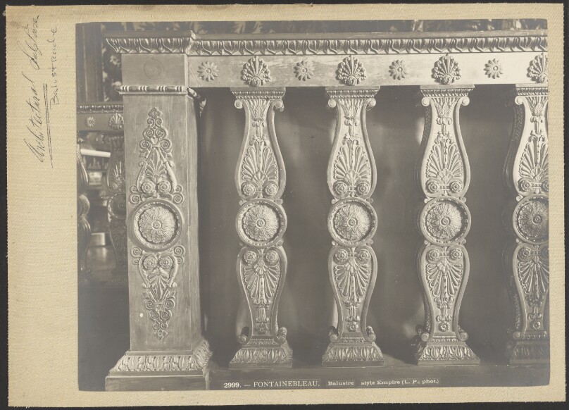 Fontainebleau, Balustre style Empire