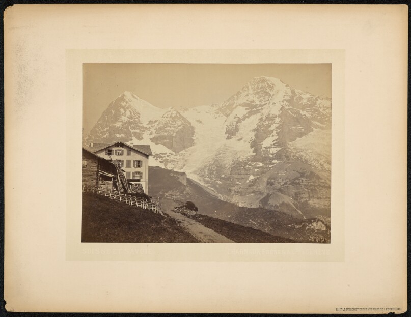 Le Mönch et L'Eiger, vue prise de la Wengernalp